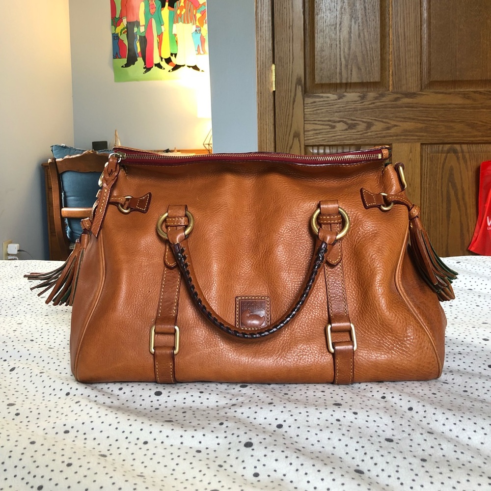 Dooney and Bourke Genuine Leather Florentine Satchel Duffle